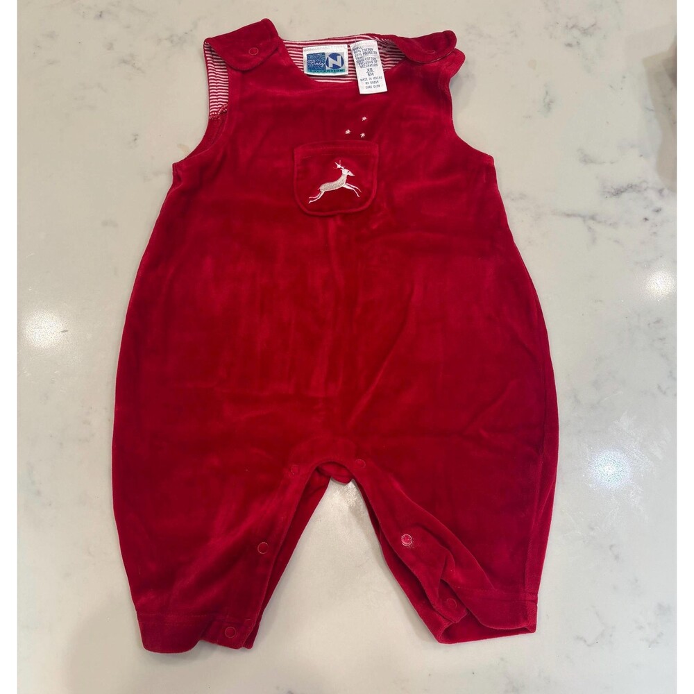 90s vintage Christmas baby romper